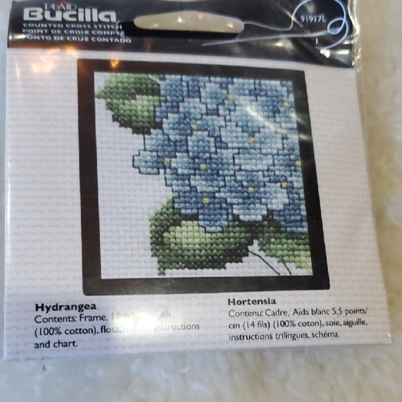 Bucilla Butterfly and Hydrangea Cross Stitch Kit - Picture 6 of 7
